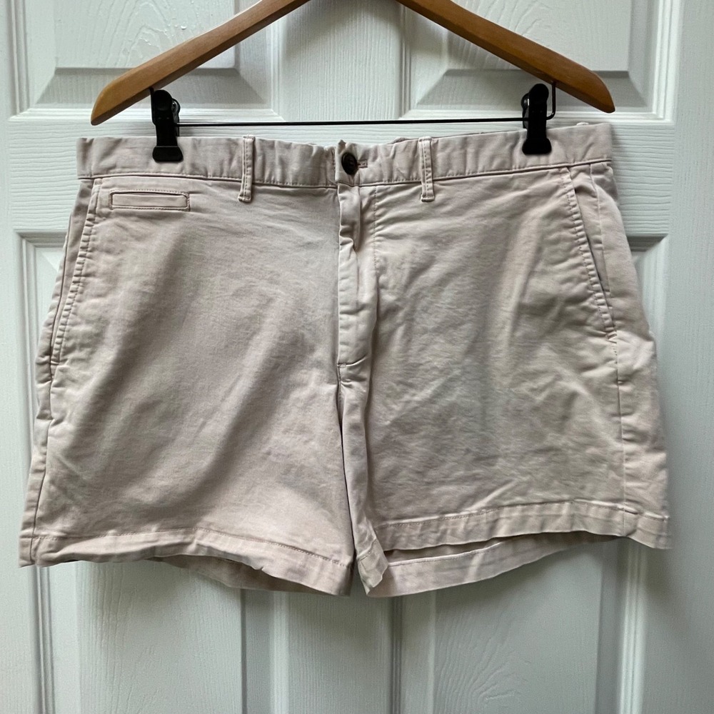GAP Men's 34 Soft Pink Chino 9in Vintage Short Stretch Casual Summer - Picture 2 of 15
